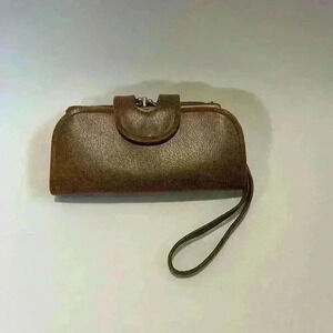 Star Brand  vintage clutch wallet purse brown